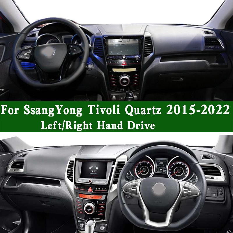 For SsangYong Tivoli Quartz XLV 2015- Car-styling Dashmat Dashboard Cover trument Panel Protective Pad Anti-Dirt Dash Mat