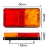Stop Lamp Taillight Turn Signal Indicator LED Tail Light Rear Brake Light 2PCS 12-80V