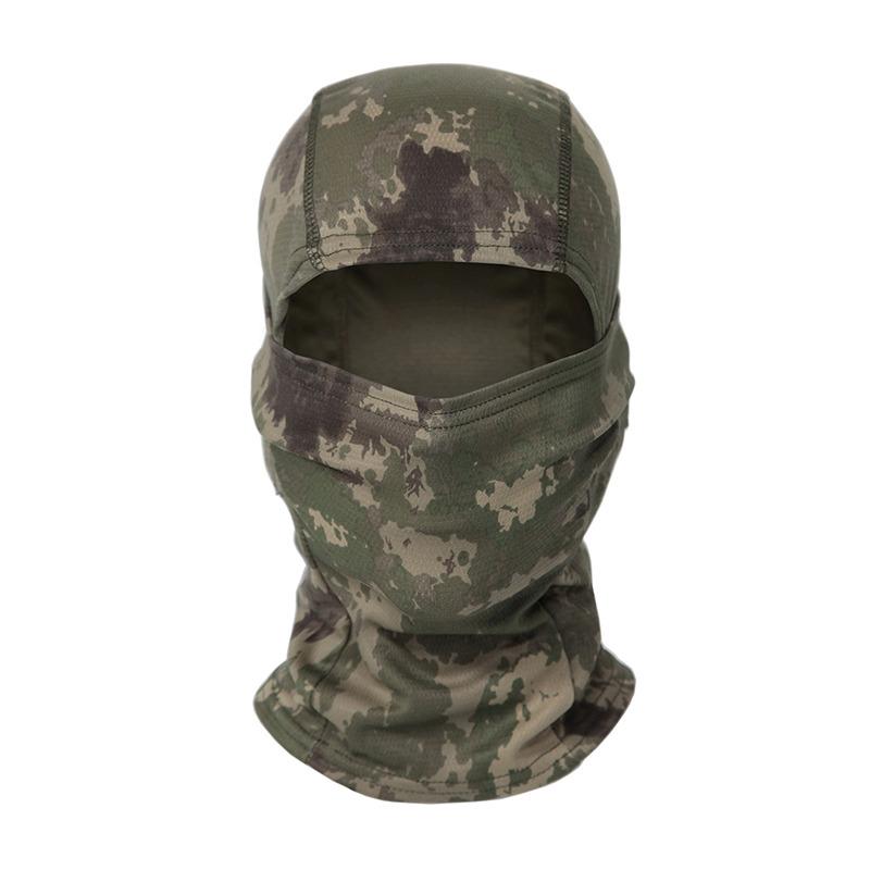 Camouflage Sturmhaube Vollgesichtsschal Outdoor Aktivität Ski Radfahren Vollgesichtsabdeckung Winter Hals Kopfwärmer Taktischer Schal Mütze Helm-Innenmütze