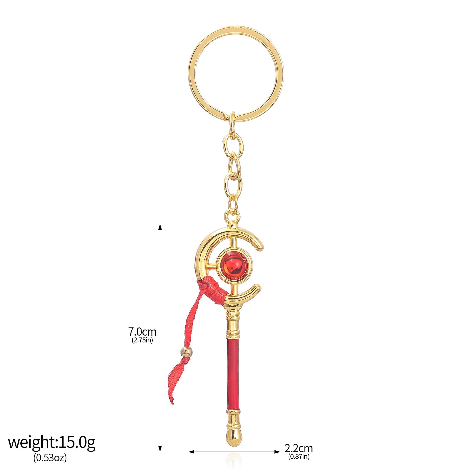 Nieuwe Anime Sleutelhanger Frieren Toverstaf Decoratie Cosplay Rekwisieten Schattige Hanger Hangend Ornament Rolspel Sleutelhangers Speelgoed Cadeaus