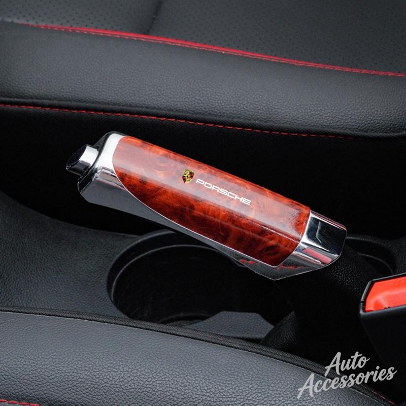 Auto Handbremsabdeckung Kohlefaser Handbremsgriffe Schutzabdeckung Für Porsche Cayenne Panamera Macan 911 Taycan Boxster Cayman