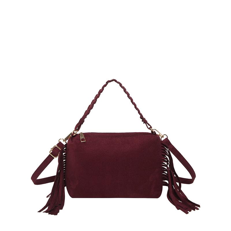 Retro High-end Texture Women's Bag, Retro Fashionable and Elegant Fringed Handbag, Crossbody Bag