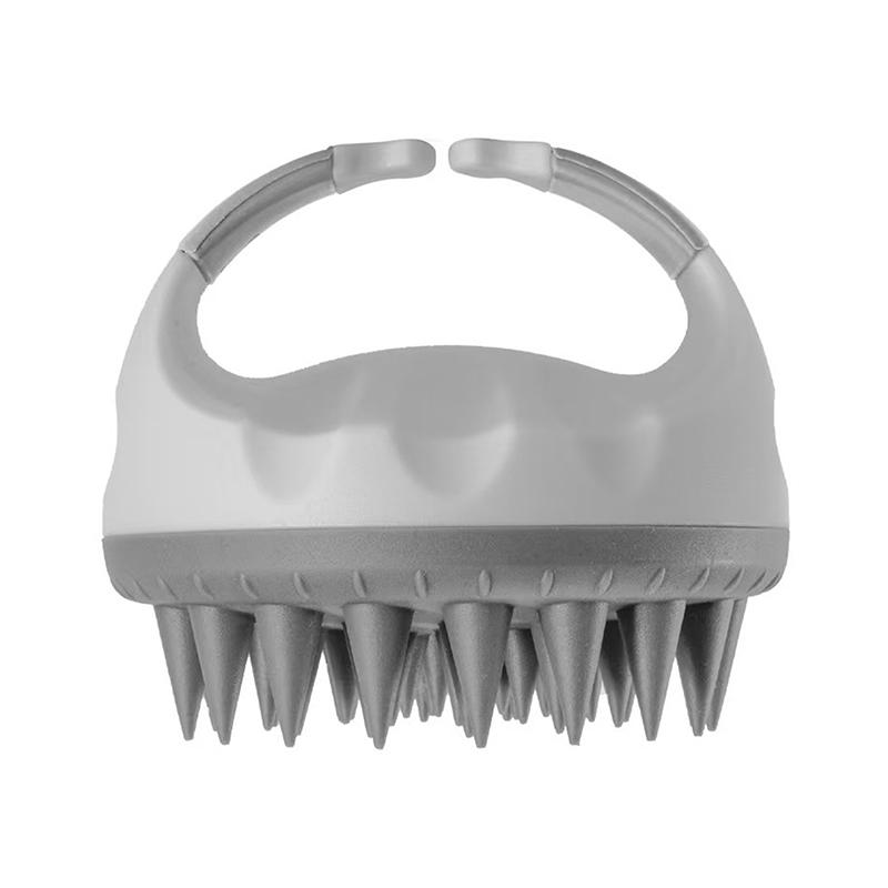 

Массажер для кожи головы Шампунь Щетка для мытья волос Щетка для кожи головы Мягкий силиконовый массажер для кожи головы Расческа для волос Для удаления перхоти Щетка для шампуня серый