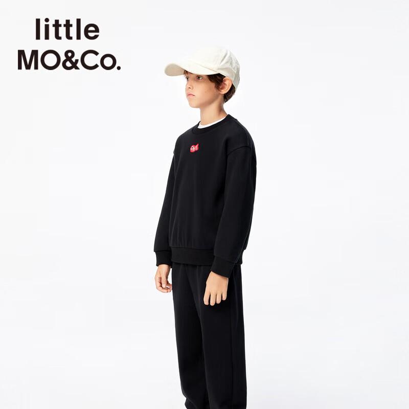 little MO&Co. Kids' Animal Print Long-Sleeve Pullover Sweatshirt