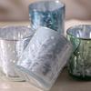 Glass Jars Candle Holders Round Cylinder Ceramic Candle Lantern Holder for Table Decoration