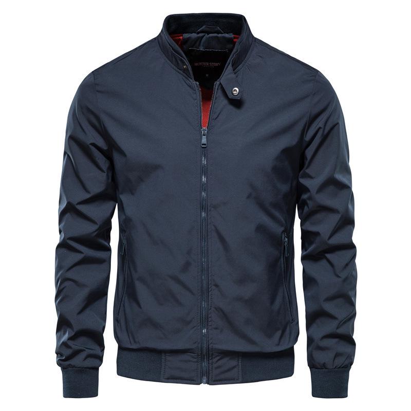 Trendy Men's European-American Spring/Autumn Casual Jacket - Fashionable Thin Outerwear
