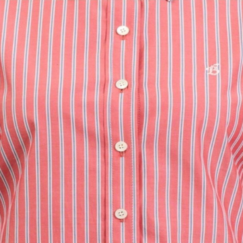BCBG Logo Embroidery Stripe Shirt B5s1b406