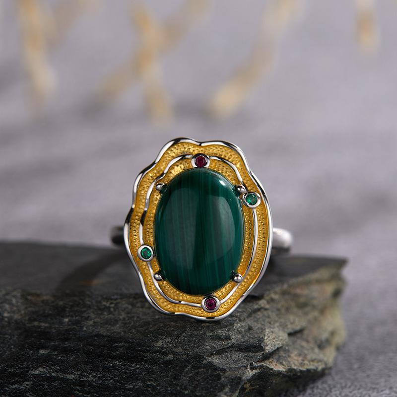 Natural Topaz Citrine Amethyst Ring S925 Sterling Silver Colored Jewelry Xiaohongshu