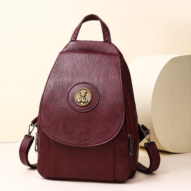 

New Women s Large-capacity Backpack червоний