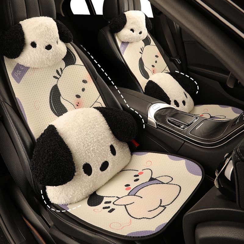 

Thin car seat cushion Summer cool cushion Cute Pacha dog seat cover women s car cartoon seat cushion