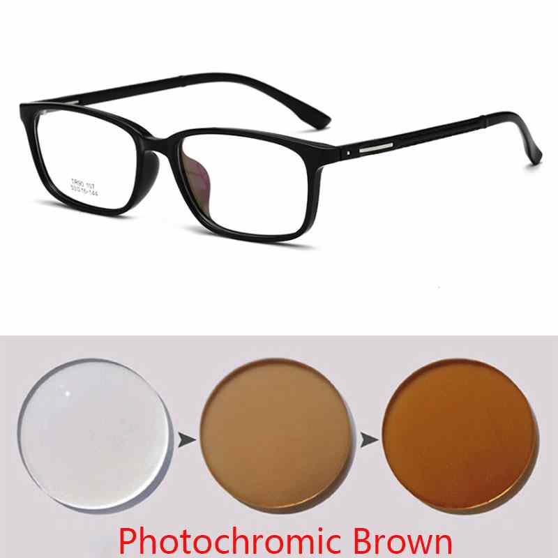 Ultralight  Myopia Glasses Women&Men Fashion Square Plastic Frame Anti Blue Nearsighted Glasses With -0.5 -1.0 -1.5 To -6.0
