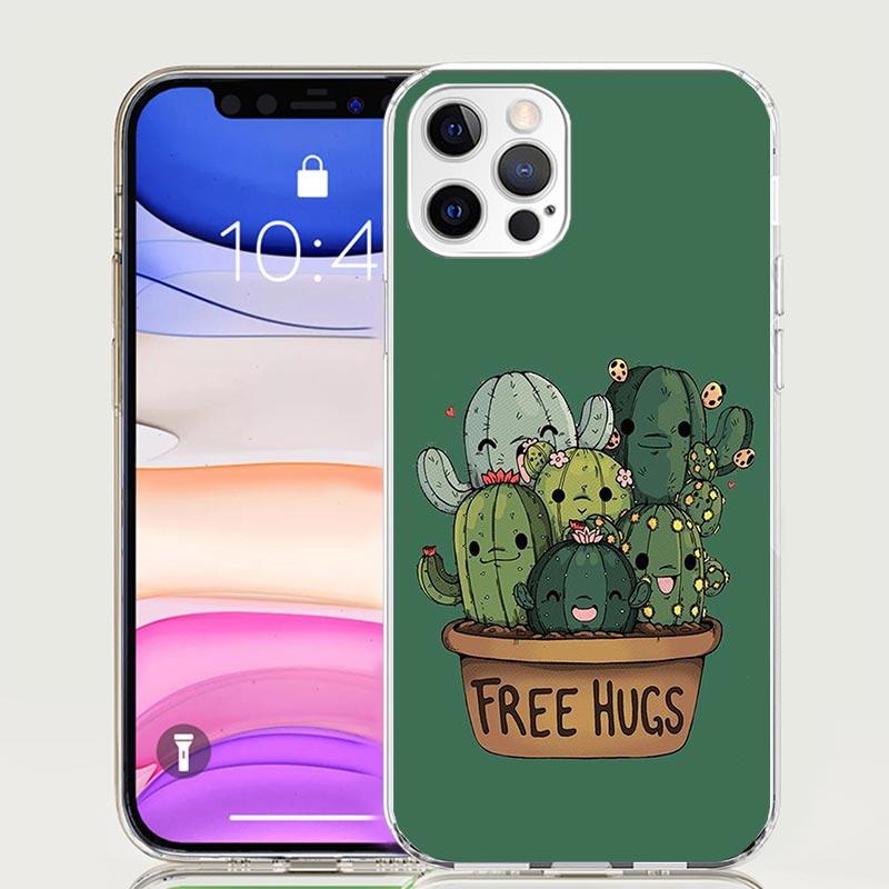 Cactus Vintage Flower Phone Case For iPhone 18 17 Air 16 15 Plus 11 14 Pro Max 13 Mini 12 7 8 + SE Pattern Art Customized Cover 16