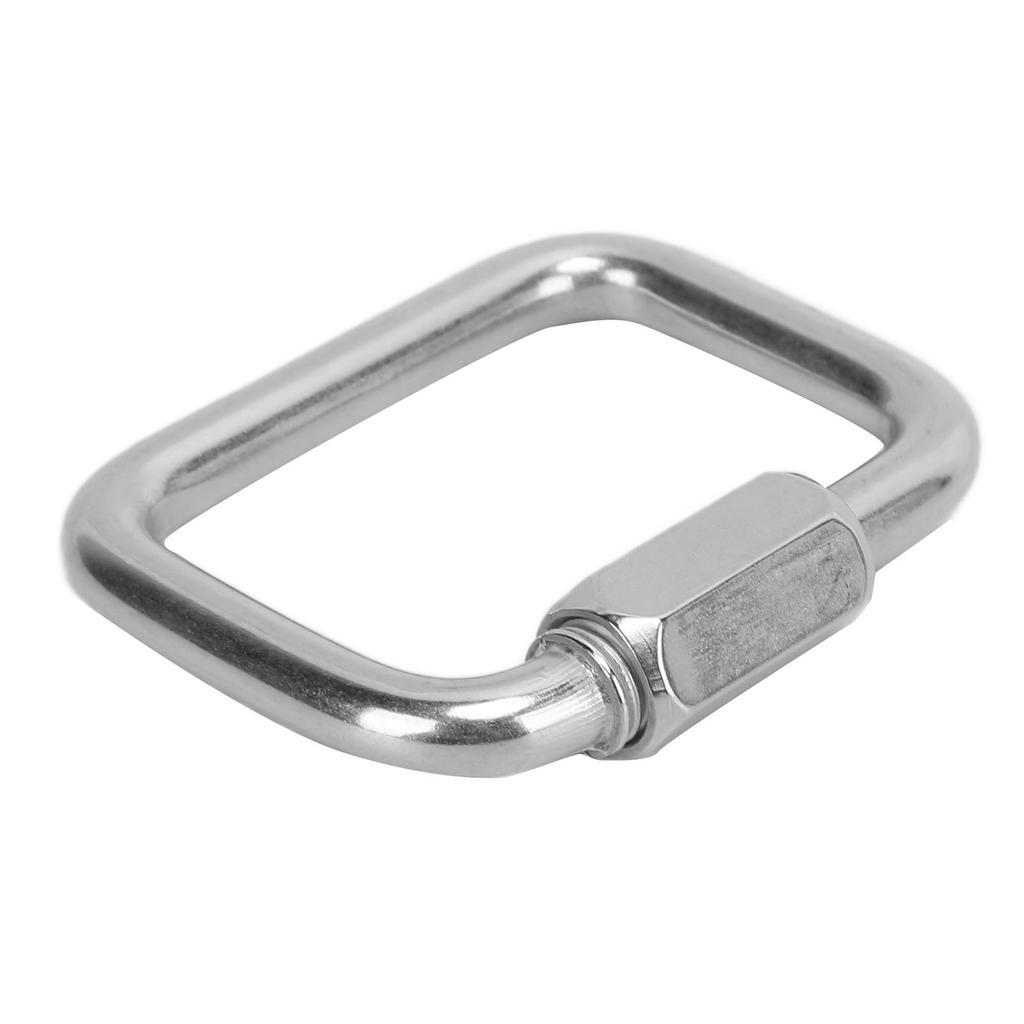 Chain Link Stainless Steel 4‑Corner Multifunctional Connection Buckle for Outdoor Hammock Camping Fishing Hiking8mm