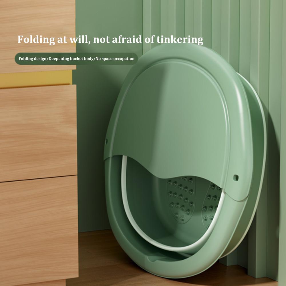 Foldable Footbath Massage Bucket Soaking Bucket Folding Basin Spa Foot Bath Bucket Household Sauna Bathtub Pedicure Bath Bathtub