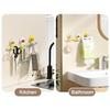 Blumenwandhaken Bohrlos Selbstklebend Robust Multifunktional Zuhause Büro Badezimmer Kleidung Hut Schal Handtuch Tasche Schlüssel Regenschirm Tasche Kleiderbügel