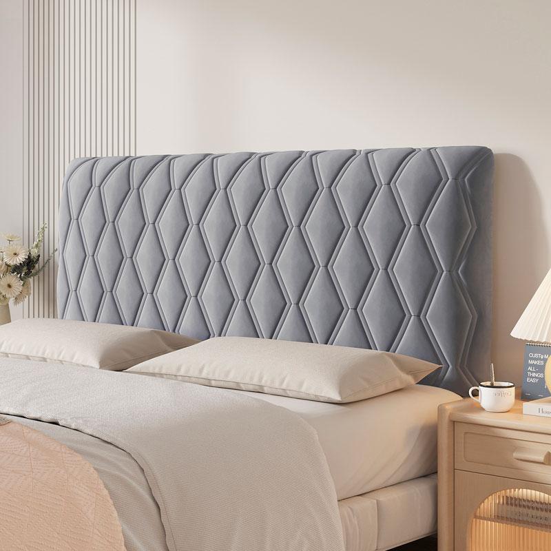 Headboard Cover Queen Size, Stretch Velvet Head Board Slipcover, Dustproof Bed Head Cover For Upholstered Headboard