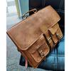 Men's Vintage Leather Messenger Briefcase Satchel Shoulder Laptop Bag