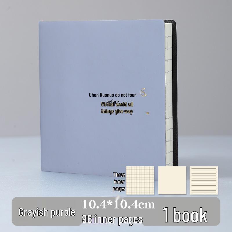 Stylish Cartoon Stamp Mini Notebook: Cute, High-Value, Simple Square Pocket Journal