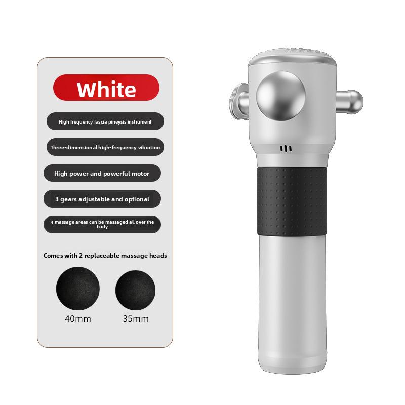 

Высокочастотный ударный инструмент фасциальный пистолет пистолет для релаксации четырехголовочный массажный пистолет глубокий удар перезаряжаемый белый