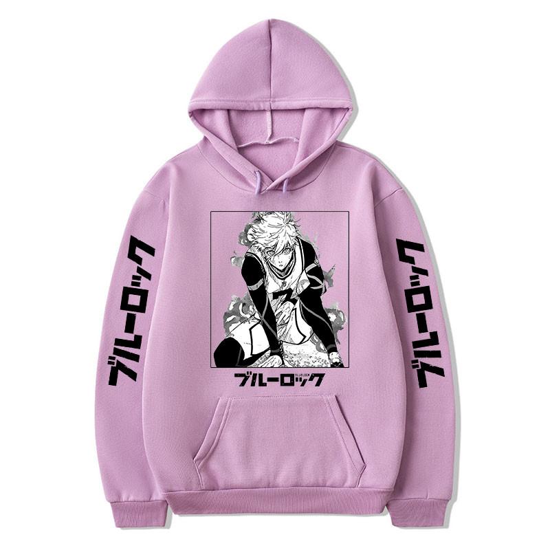 2023 японское аниме Blue Lock Isagi Yoichi толстовка с капюшоном с эстетическим принтом — фото 6