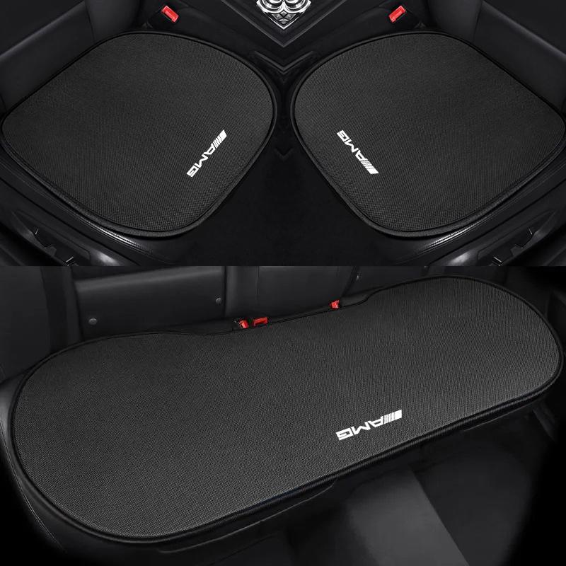 Car Seat Pad Backrest Mat Ice Silk Flax Seat Cushion Covers For Mercedes Benz AMG GLC W203 W206 W220 W205 W211 W212 W201 W210 GL