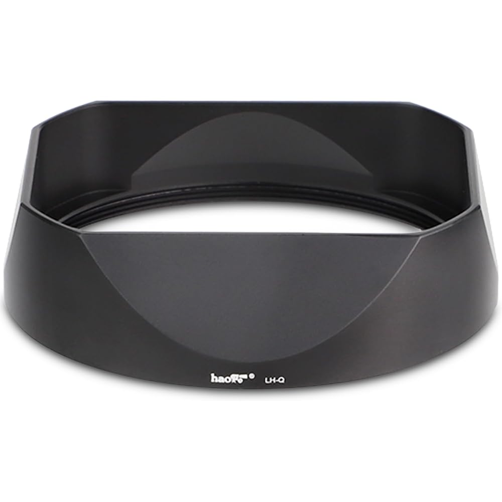 Haoge Metal Square Lens Hood for Leica Q3 Q2 Q Q-P QP Q3 Typ116 Camera Accessory Black LH-LQB