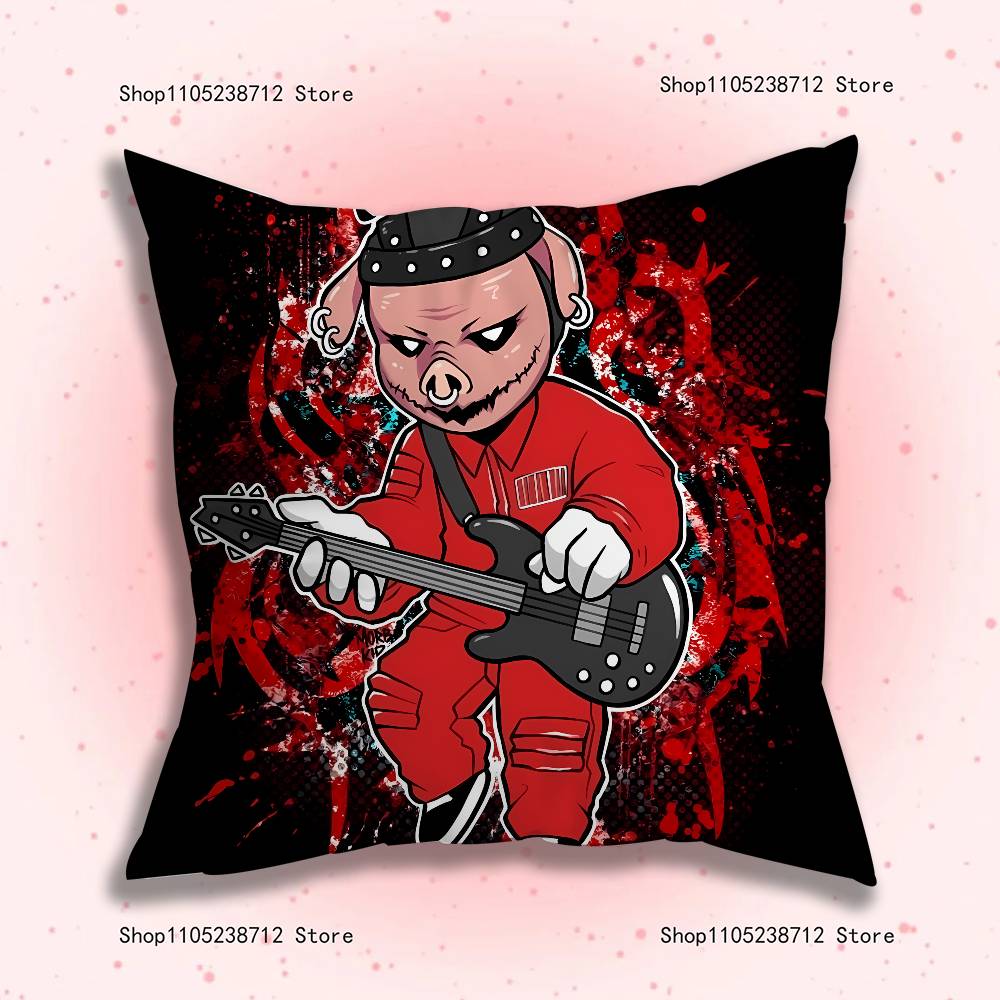 Band Cool S-Slipknot Pillowcase Pillowslip Cushion Plush Boys Girls Cartoon Anime Kawaii Decoration Kids Birthday Cute Gifts