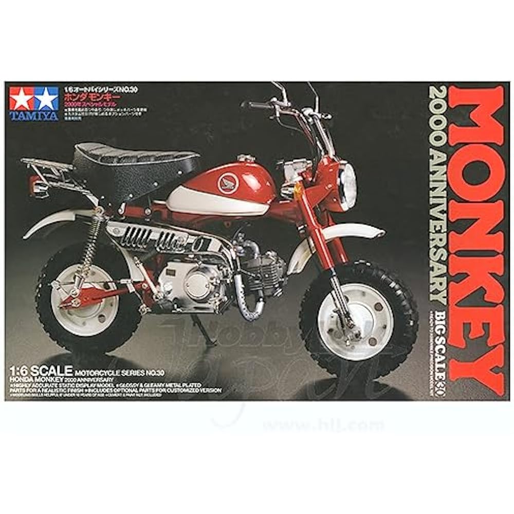Tamiya 1/6 Motorcycle Series No. 30 Honda Monkey 2000 Special Model Plastic Model 16030