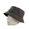 Solid color summer washed black bucket hat men and women trendy versatile retro sunshade sunscreen hat
