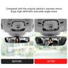 Automotive Frameless Interior Mirror with Wide Angle Curved Surfaces & Scratch Resistant Glass Coating for Vehicles