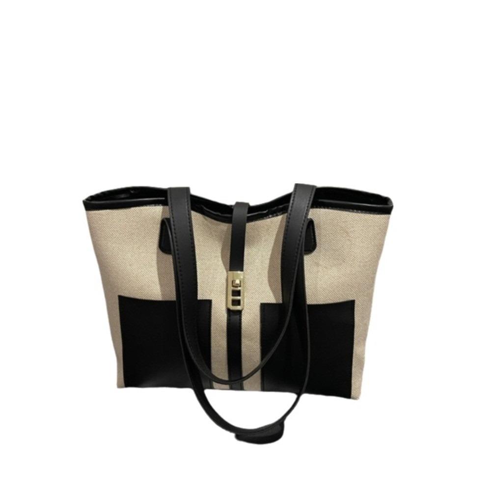 Sleek Large Capacity Shoulder Bag Elegant Design Retro Style Tote Bag Vintage Look Women's Bag Outdoor Activities