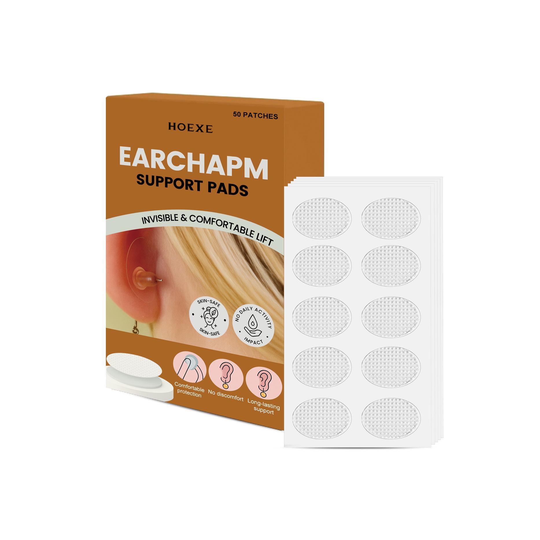 HOEXE Invisible Comfy Ear Lobe Support Patches for Earrings