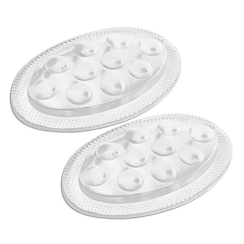 Гелевая поддержка свода стопы: Мягкие, самоклеящиеся, износостойкие подушечки для стоп с амортизирующими частицами для массажа и комфорта прозрачный