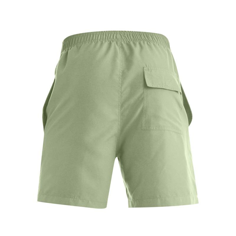Men's Casual Color Outdoors Pocket Beach Work Trouser  Beach Shorts Pant