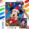 Christmas Mickey Oil Painting Hand Painting Coloring Painting Handmade Diy Home Decoration Gift