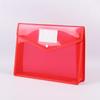 A4 Transparent Large Capacity Snap Button File Bag for Office and Student Documents