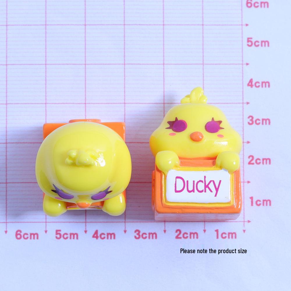 3D Animal Building Blocks: Bright Surface Cartoon DIY Resin Ornaments & Accessories with Cream Glue