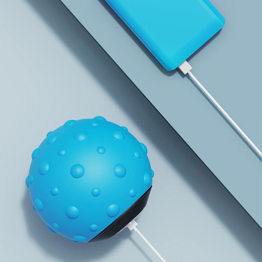 Electric Massage Ball Trigger Point Fascia Ball USB Rechargeable Hand Massage Ball 5 Gear Finger Training Ball for Stress Relief