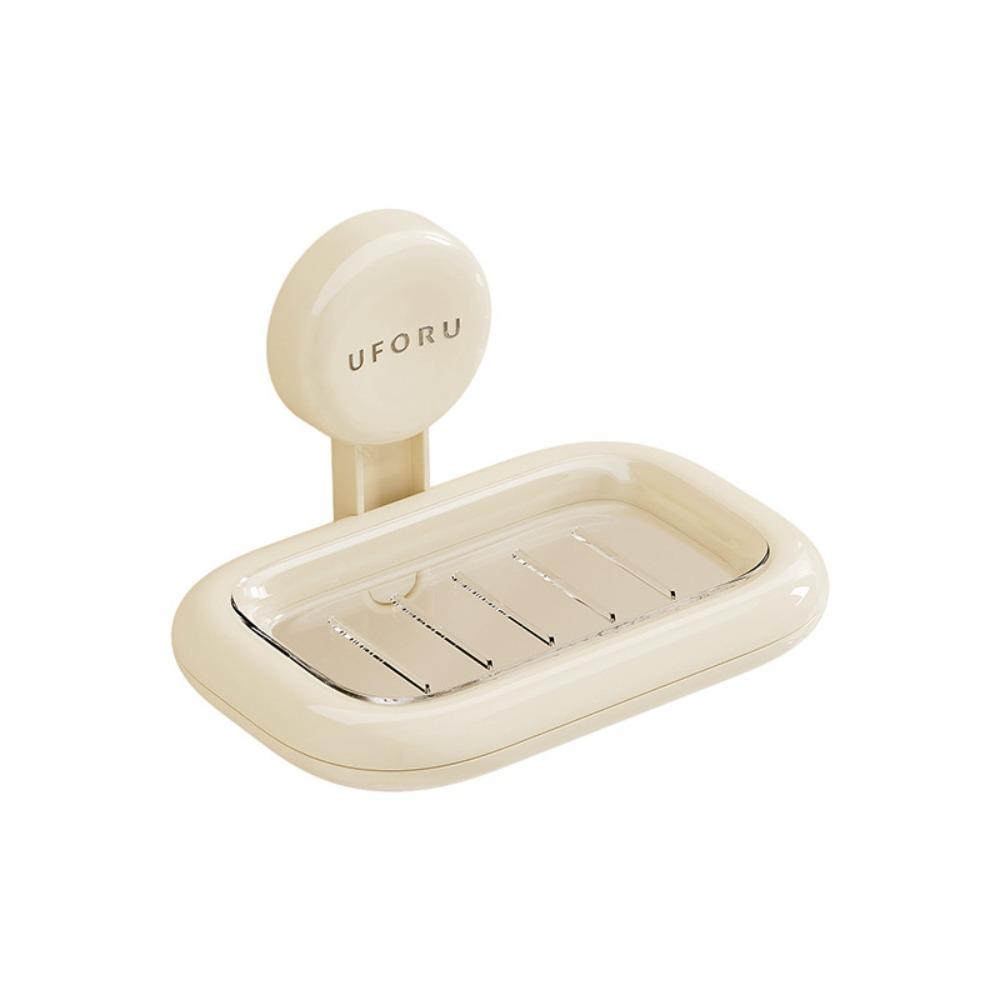 Wall Mounted Soap Dish Holder Non Perforated Soap Storage Tray Suction Cup Soap Box  Bathroom