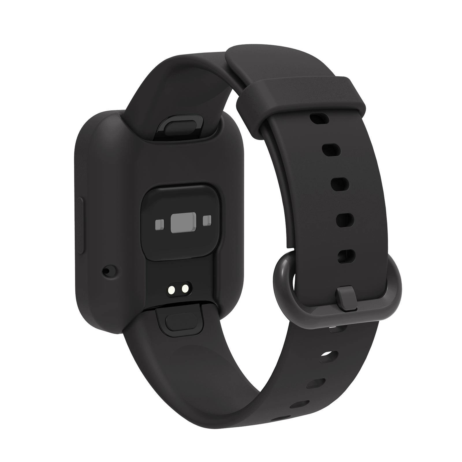 

Силиконовый ремешок для часов для Xiaomi Redmi Watch 2 Lite, ремешок для умных часов, браслет Mi Watch2 Lite + защитный чехол, защитная крышка Redmi watch 2 LIte чёрный