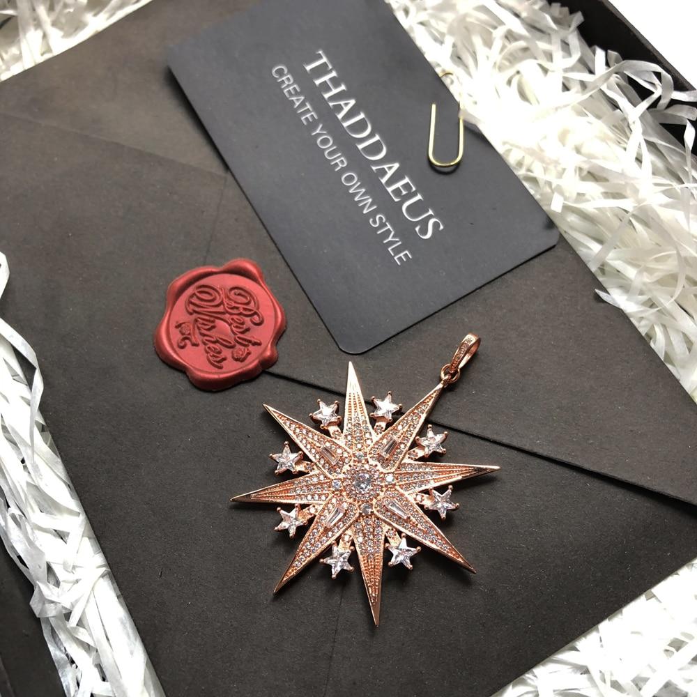 Pendant Lucky Magic Star Rose Gold ,2023 Spring New Jewelry Romantic 925 Sterling Silver Unique Magical Festive Gift For Women