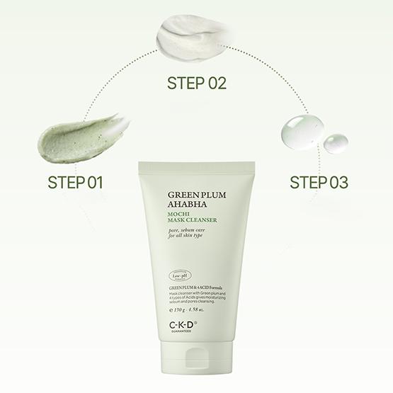 CKD Green Plum AHA BHA Mochi Mask Cleanser 150ml