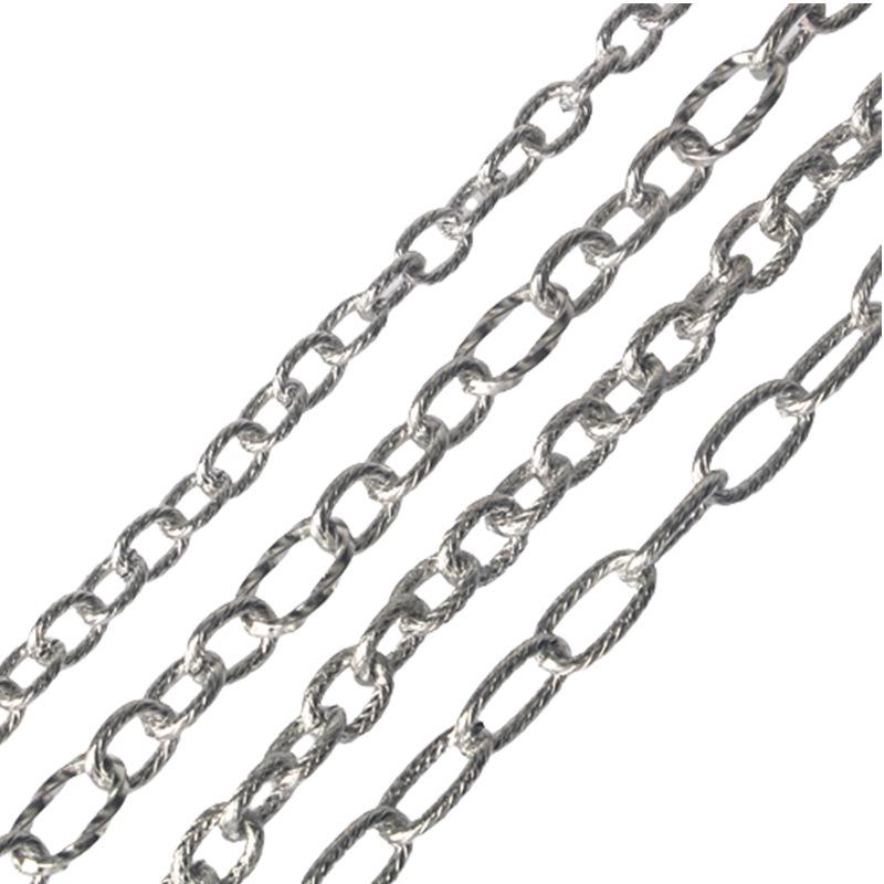 Oval Thread Stainless Steel & Titanium Chain for DIY Jewelry Accessories