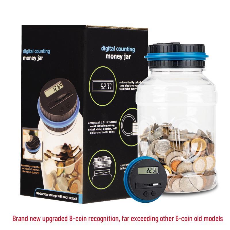Salvadanaio Elettronico Contamonete da 1,8L Giocattolo per Bambini