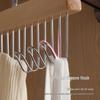 Multifunctional Wooden Sling Hanger for Underwear & Vests - Solid Wood Hook & Wave Clothes Rack