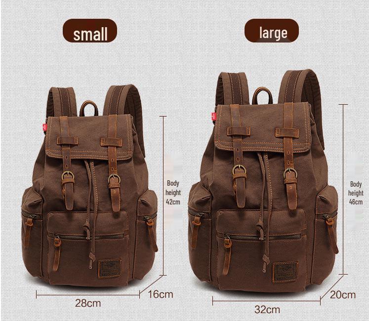Zaino da Viaggio Unisex Retrò - Borsa per Computer da Uomo alla Moda