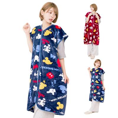 Disney Warm a Disney Contract Product Made with a Microfiber Suitable for Both Adults and 70 X 100 Navy Sleeper, Blanket. Children, Cm, Blue.