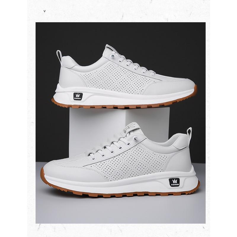 Fashion Spring Autumn Designer New Platform Slip-on Leather Men's Shoes Fashion Soft Sole Casual Outdoor Men's Sneakers Off White Shoes