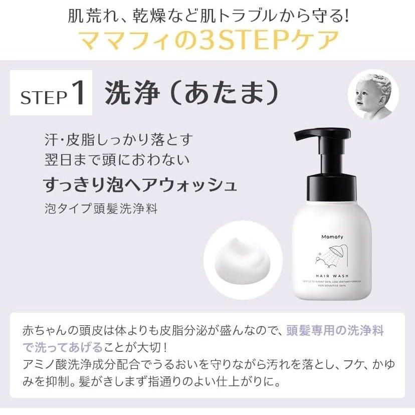Mamafy Trial Set (Hair Wash 25ml Body 80ml Rich Milk 30g Milky Lotion 30ml) Skin Care (Travel Portable Sample Generous 2 Weeks Supply) Babies Low