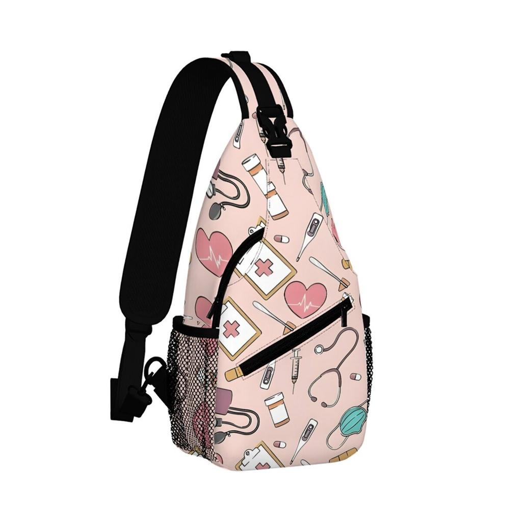 Medical Care Print Small Chest Bag Men's and Women's Best Gift 2D Cartoon Large Capacity Outdoor Sports Leisure Fashion